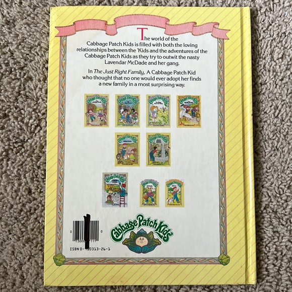 Cabbage Patch Kids Vintage 1984 Book - The Just-Right Family - Picture 2 of 6